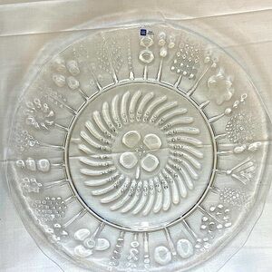 Vintage FINN CRYSTAL Platter by ARABIA FINLAND